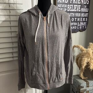 Volcom Lived In Hooded Sweatshirt Rose Gold details Drawstring Hood size small